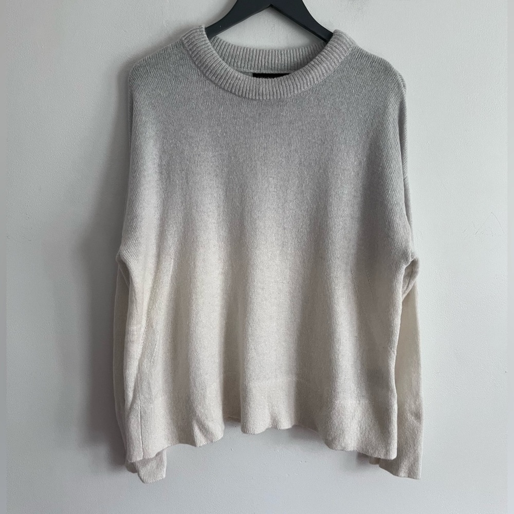 Banana Republic Dip Dye Ombre Mohair Wool Blend Pullover Sweater